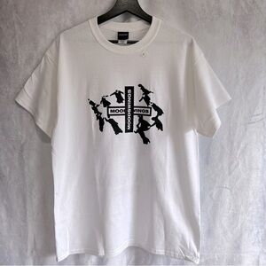 MOODSWINGS Graphic Print TO END IS TO BEGIN White Crew Neck Tee Shirt Men L NWT